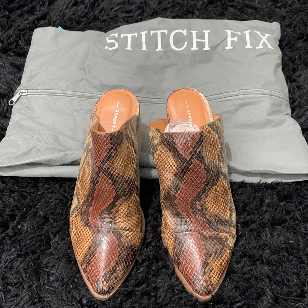 Report Toni Mule Heeled Bootie